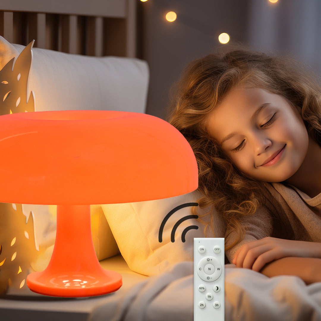 Mushroom LED Lamp (Orange)