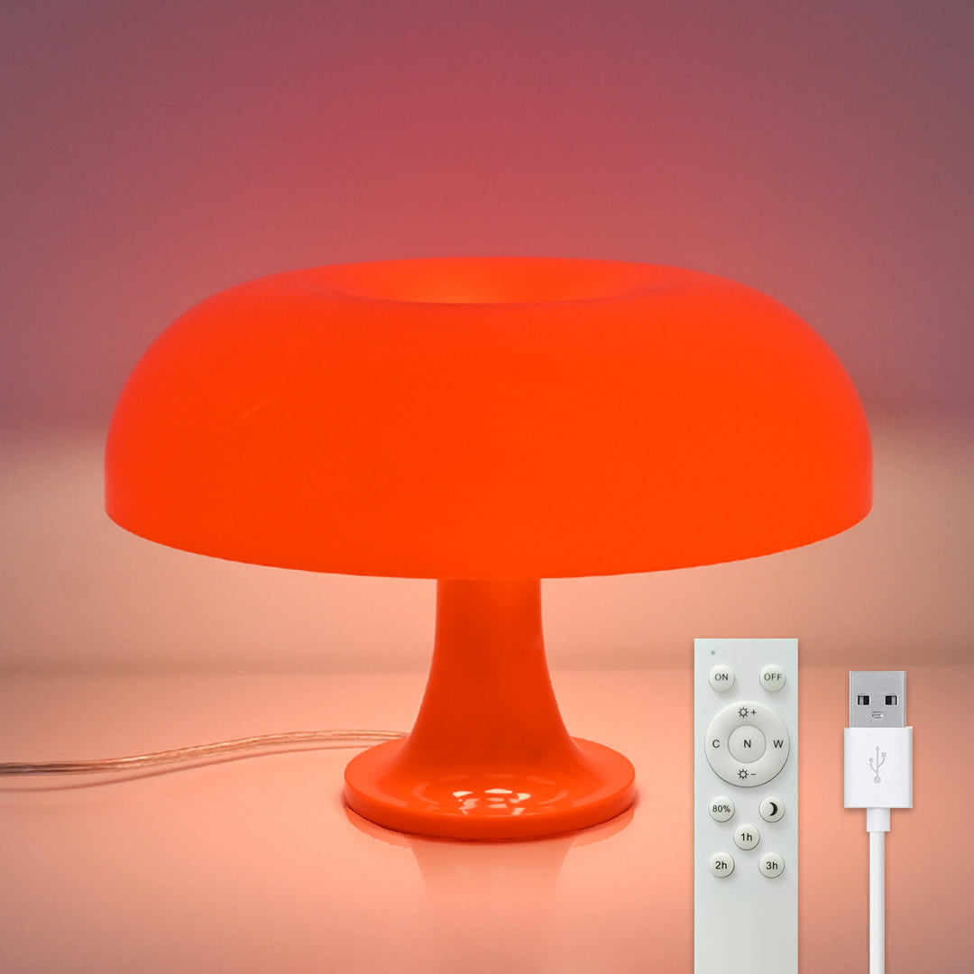 Mushroom LED Lamp (Orange)